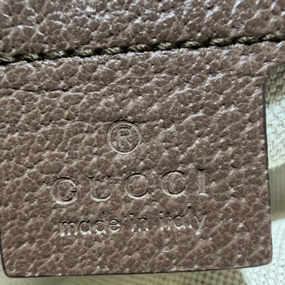 Gucci Beige Ophidia Medium Shoulder Bag with Green and Red Stripe - Picture 6 of 10